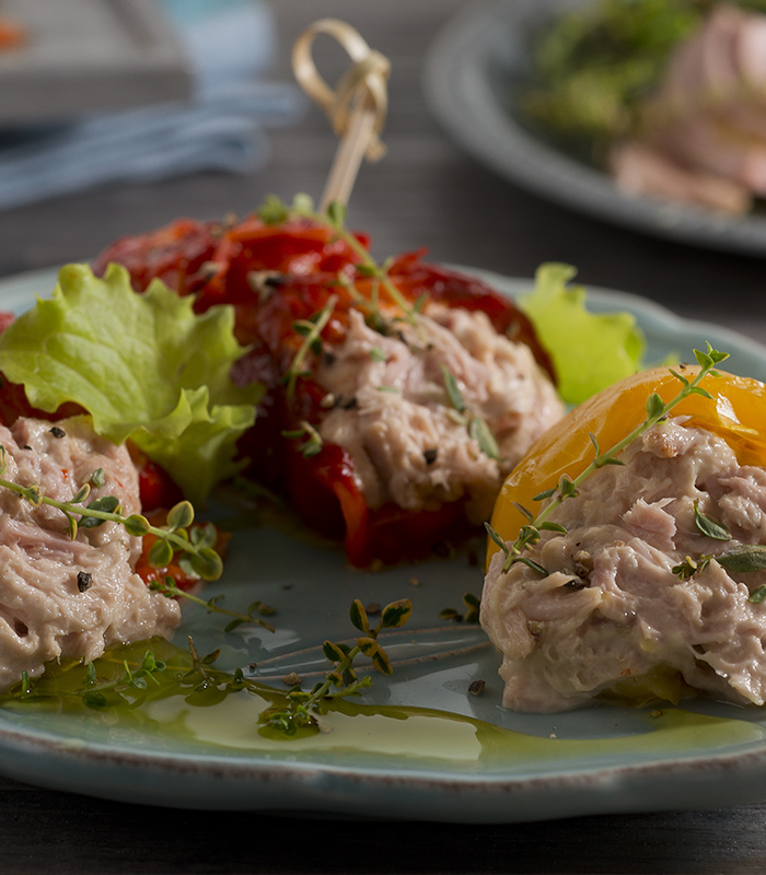 Tuna and Pepper Spring Rolls